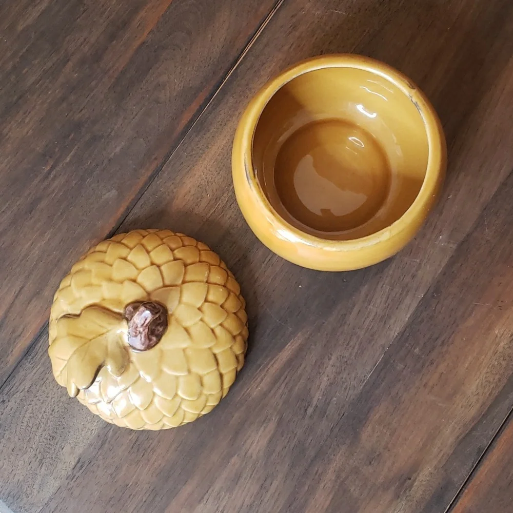 Williams Sonoma Oak & Acorn Ceramic Covered Dish Soup Tureen Bowl